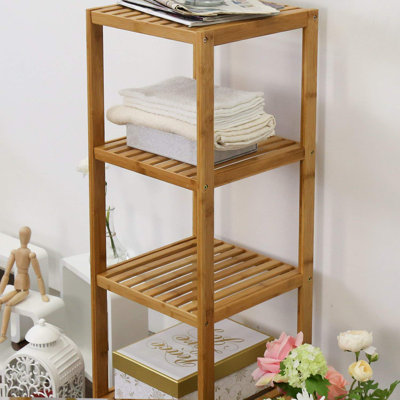 Millwood Pines Leonaldo Solid Wood Freestanding Bathroom Shelves ...